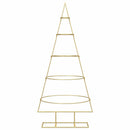 vidaXL Fém karácsonyfa állvánnyal Arany 125 cm Porszórt Acél