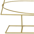 vidaXL Fém karácsonyfa állvánnyal Arany 150 cm Porszórt Acél