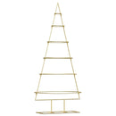 vidaXL Fém karácsonyfa állvánnyal Arany 150 cm Porszórt Acél