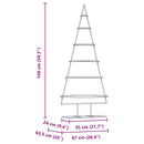 vidaXL Fém karácsonyfa állvánnyal Arany 148 cm Porszórt Acél