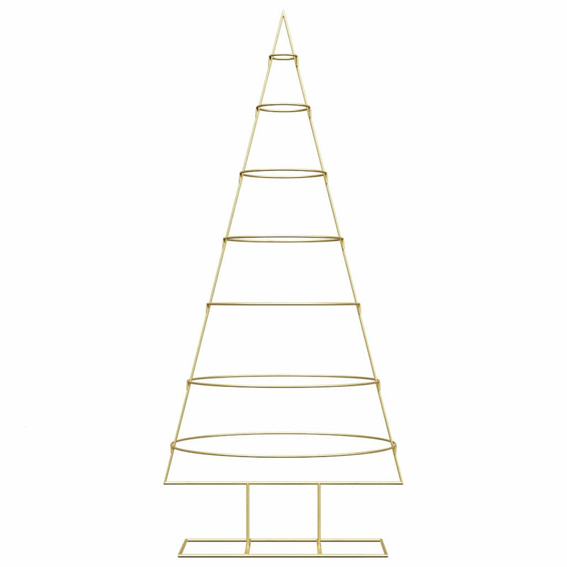 vidaXL Fém karácsonyfa állvánnyal Arany 180 cm Porszórt Acél