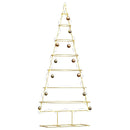 vidaXL Fém karácsonyfa állvánnyal Arany 180 cm Porszórt Acél