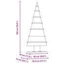 vidaXL Fém karácsonyfa állvánnyal Arany 180 cm Porszórt Acél