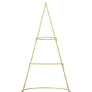 vidaXL Fém karácsonyfa állvánnyal Arany 210 cm Porszórt Acél