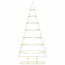 vidaXL Fém karácsonyfa állvánnyal Arany 210 cm Porszórt Acél