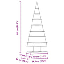 vidaXL Fém karácsonyfa állvánnyal Arany 209 cm Porszórt Acél