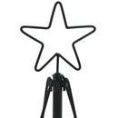 vidaXL Karácsonyi kúp fa állvánnyal Fekete 90 cm Acél