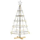 vidaXL Karácsonyi kúp fa állvánnyal Fekete 126 cm Acél