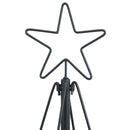 vidaXL Karácsonyi kúp fa állvánnyal Fekete 180 cm Acél