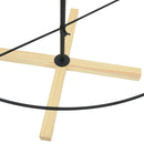 vidaXL Karácsonyi kúp fa állvánnyal Fekete 180 cm Acél