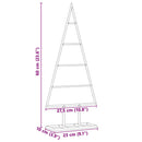 vidaXL Fém karácsonyfa állvánnyal Arany 60 cm Porszórt Acél