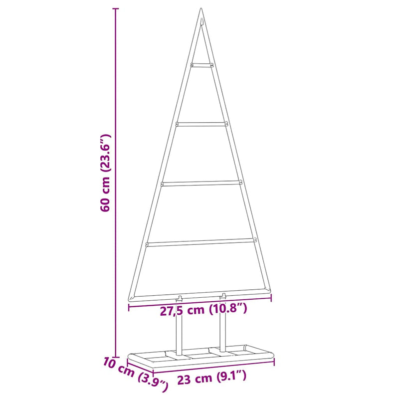 vidaXL Fém karácsonyfa állvánnyal Arany 60 cm Porszórt Acél
