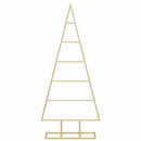 vidaXL Fém karácsonyfa állvánnyal Arany 90 cm Porszórt Acél
