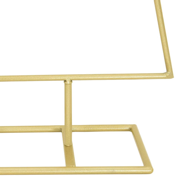 vidaXL Fém karácsonyfa állvánnyal Arany 125 cm Porszórt Acél