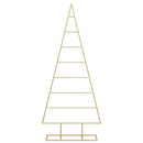 vidaXL Fém karácsonyfa állvánnyal Arany 125 cm Porszórt Acél