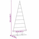 vidaXL Fém karácsonyfa állvánnyal Arany 125 cm Porszórt Acél