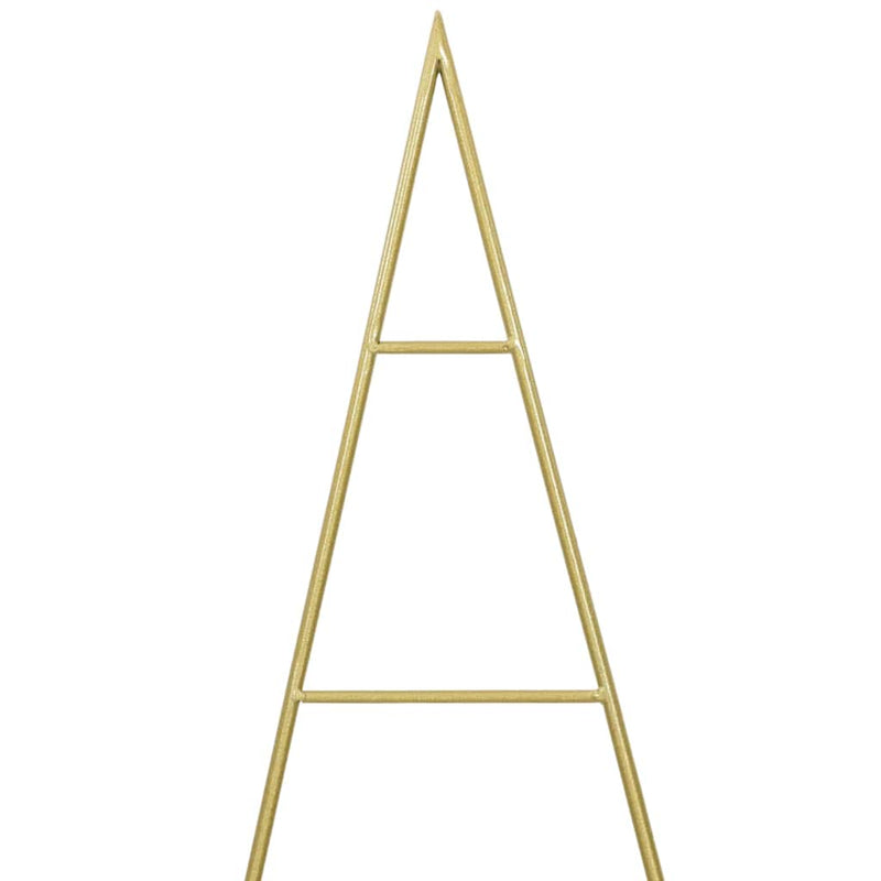 vidaXL Fém karácsonyfa állvánnyal Arany 150 cm Porszórt Acél