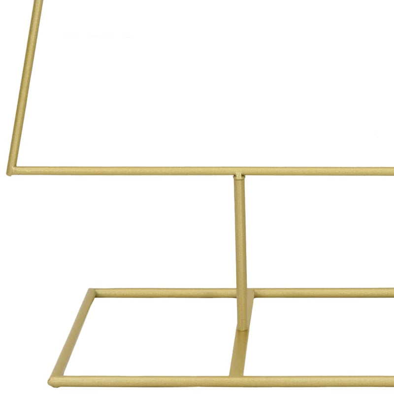 vidaXL Fém karácsonyfa állvánnyal Arany 150 cm Porszórt Acél