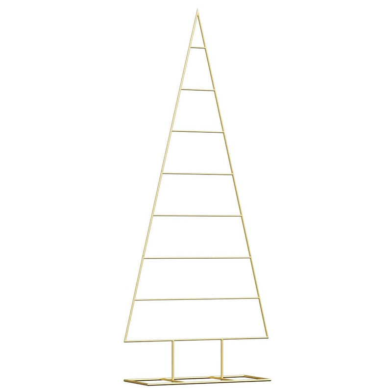 vidaXL Fém karácsonyfa állvánnyal Arany 150 cm Porszórt Acél