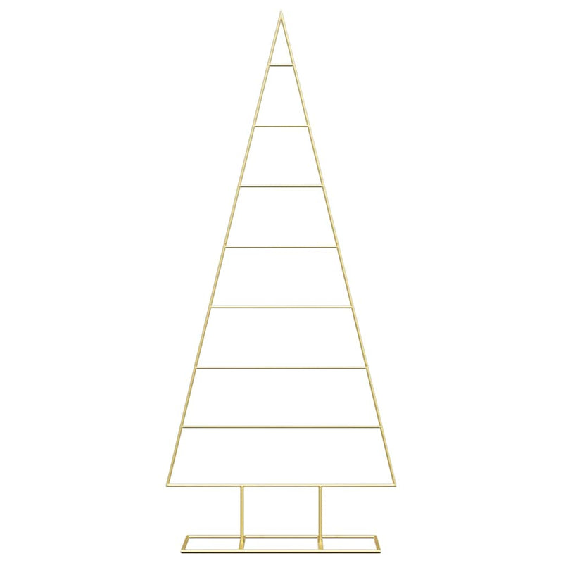 vidaXL Fém karácsonyfa állvánnyal Arany 150 cm Porszórt Acél