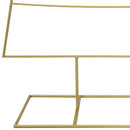 vidaXL Fém karácsonyfa állvánnyal Arany 180 cm Porszórt Acél