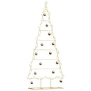 vidaXL Fém karácsonyfa állvánnyal Arany 180 cm Porszórt Acél