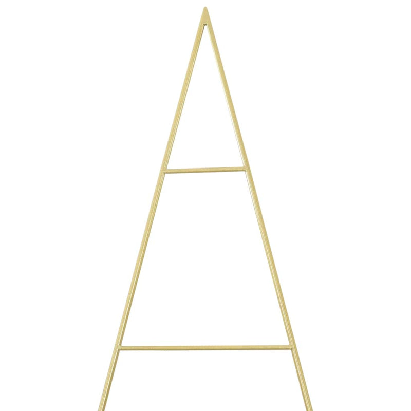 vidaXL Fém karácsonyfa állvánnyal Arany 210 cm Porszórt Acél