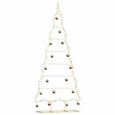 vidaXL Fém karácsonyfa állvánnyal Arany 210 cm Porszórt Acél