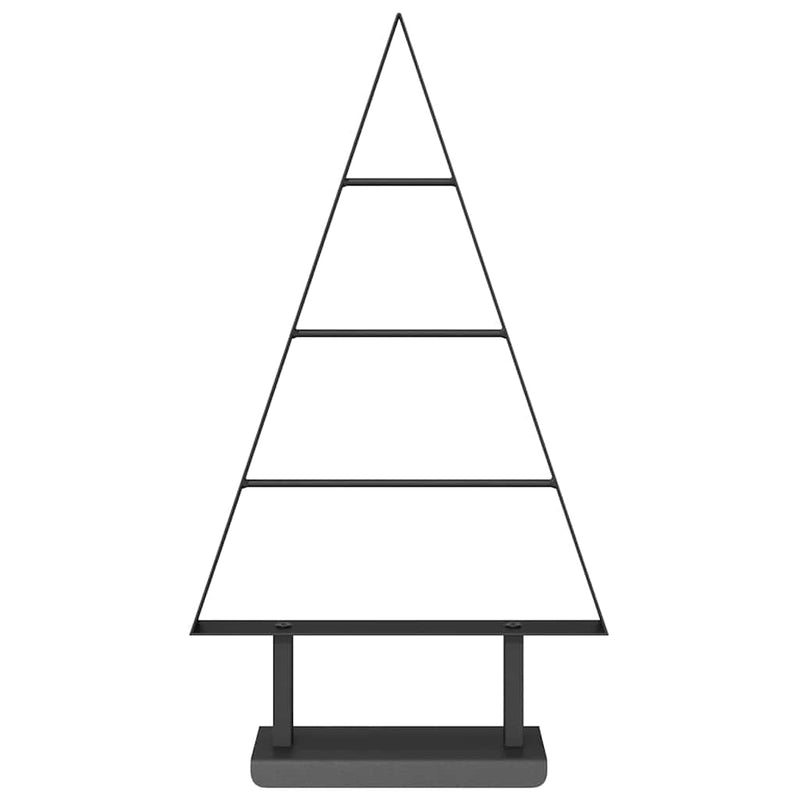 vidaXL Fém karácsonyfa állvánnyal Fekete 60 cm Acél