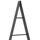 vidaXL Fém karácsonyfa állvánnyal Fekete 90 cm Acél