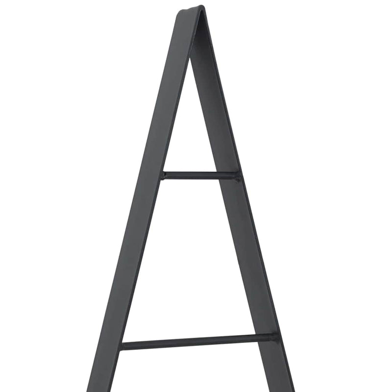 vidaXL Fém karácsonyfa állvánnyal Fekete 90 cm Acél