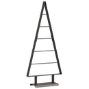 vidaXL Fém karácsonyfa állvánnyal Fekete 90 cm Acél