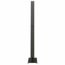 vidaXL Fém karácsonyfa állvánnyal Fekete 90 cm Acél