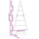 vidaXL Fém karácsonyfa állvánnyal Fekete 90 cm Acél