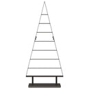 vidaXL Fém karácsonyfa állvánnyal Fekete 125 cm Acél