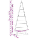 vidaXL Fém karácsonyfa állvánnyal Fekete 125 cm Acél