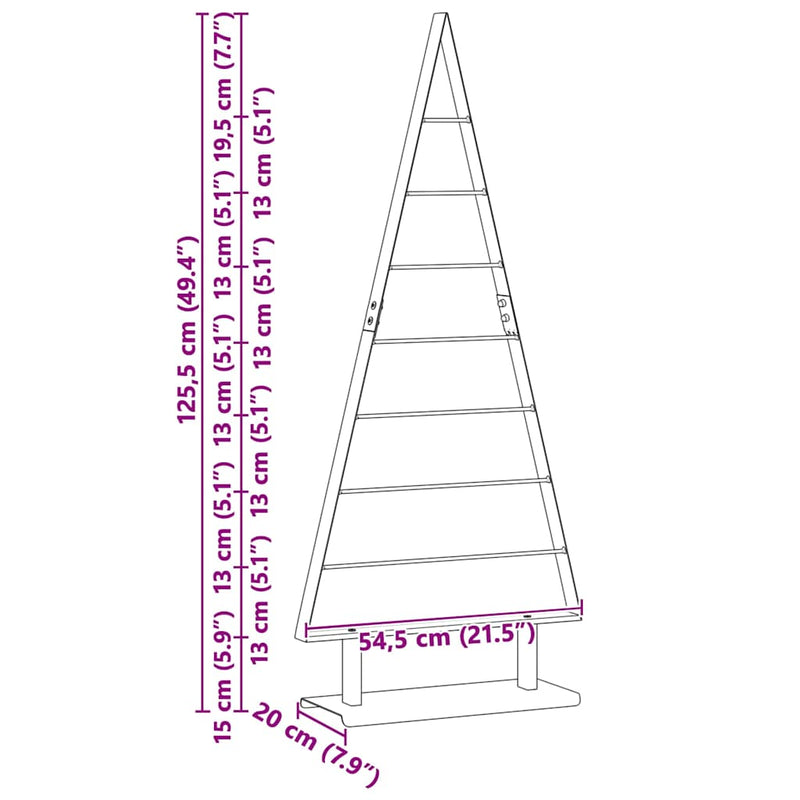vidaXL Fém karácsonyfa állvánnyal Fekete 125 cm Acél