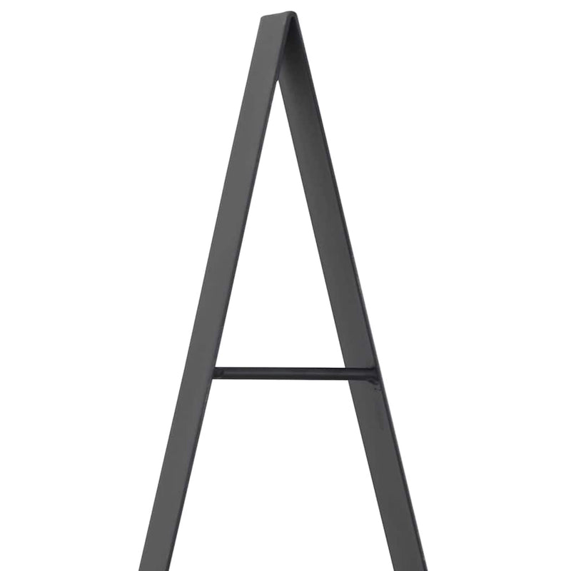 vidaXL Fém karácsonyfa állvánnyal Fekete 150 cm Acél