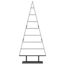 vidaXL Fém karácsonyfa állvánnyal Fekete 150 cm Acél