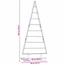 vidaXL Fém karácsonyfa állvánnyal Fekete 180 cm Acél