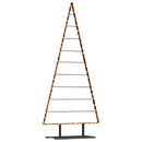 vidaXL Fém karácsonyfa állvánnyal Fekete 210 cm Acél