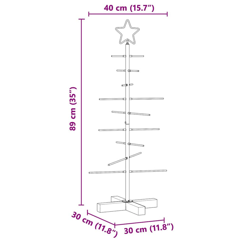 vidaXL Fém karácsonyfa állvánnyal Fekete 90 cm Porszórt Acél
