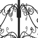 vidaXL Fém karácsonyfa állvánnyal Fekete 60 cm Porszórt Acél