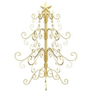 vidaXL Fém karácsonyfa állvánnyal Arany 60 cm Porszórt Acél