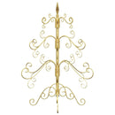 vidaXL Fém karácsonyfa állvánnyal Arany 60 cm Porszórt Acél