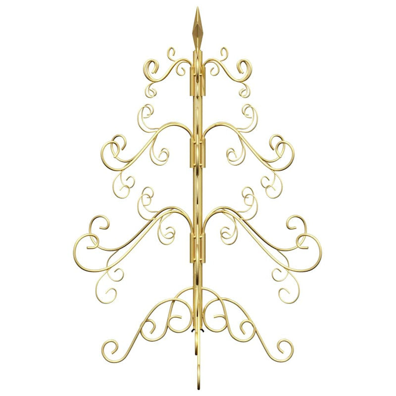 vidaXL Fém karácsonyfa állvánnyal Arany 60 cm Porszórt Acél