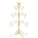 vidaXL Fém karácsonyfa állvánnyal Arany 90 cm Porszórt Acél