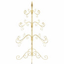 vidaXL Fém karácsonyfa állvánnyal Arany 90 cm Porszórt Acél