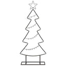 vidaXL Fém karácsonyfa állvánnyal Fekete 90 cm Acél