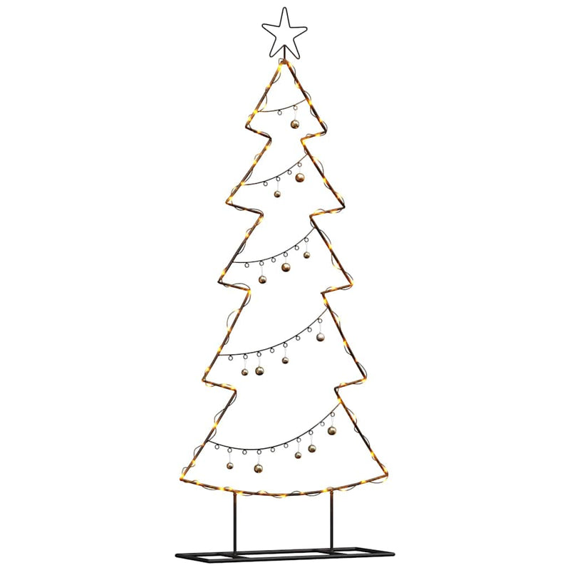 vidaXL Fém karácsonyfa állvánnyal Fekete 150 cm Acél